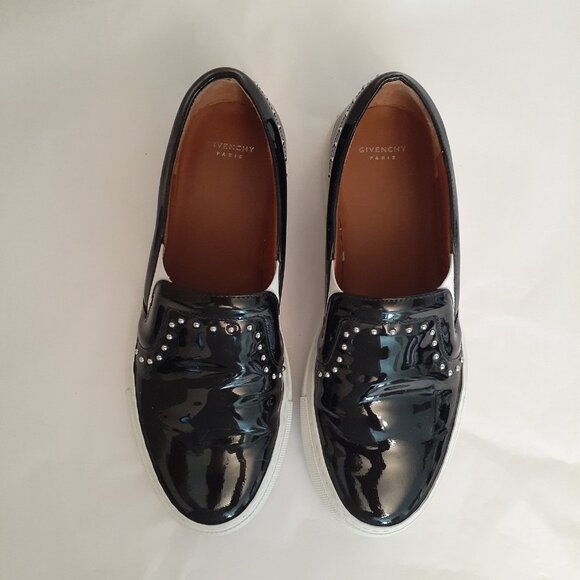 Givenchy Patent Leather Skate Slip-on Shoes - Picture 1 of 12